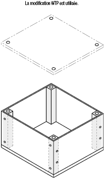 Montants carrés - Taraudage aux deux extrémités:Affichage d'image associés
