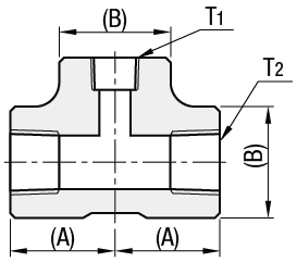 Raccords de tuyaux haute pression - Réducteur en T:Affichage d'image associés