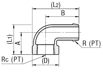 Raccords de tuyaux basse pression - Coude à 90°, filetage et taraudage:Affichage d'image associés