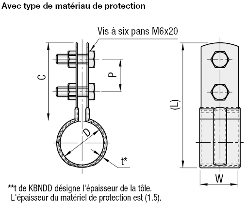 Supports de tuyau - Colliers pour tuyau vertical:Affichage d'image associés