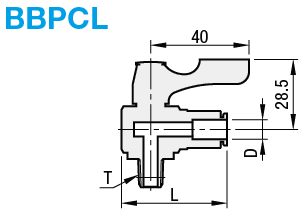 Robinets à bille compacts - Laiton, coude à 90°, filetage PT/connexion sur tube:Affichage d'image associés