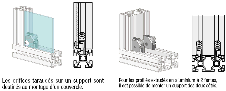 Supports - Série 6, supports simples pour post-montage:Affichage d'image associés