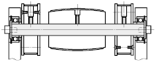 Arbres rotatifs - Taraudage aux deux extrémités avec logements de clavette:Affichage d'image associés