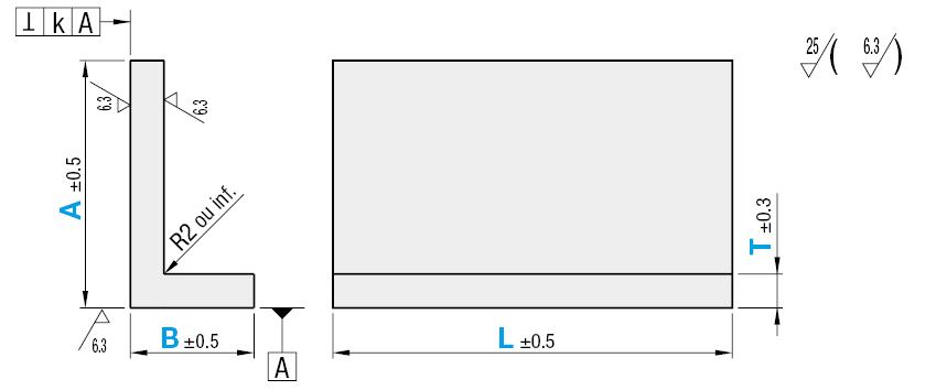 Équerre laminée Configurable:Affichage d'image associés