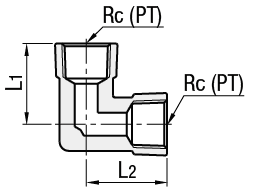 Raccords en laiton pour tuyau en acier - Coude à 90°:Affichage d'image associés