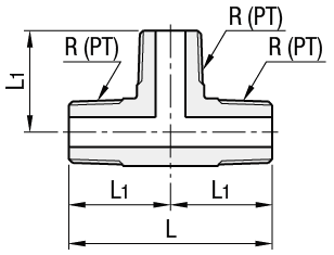 Raccords en laiton pour tuyau en acier - Raccord en T, filetage:Affichage d'image associés