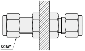 Raccords de tuyaux en acier inoxydable - Raccord union de diamètre taraudé:Affichage d'image associés
