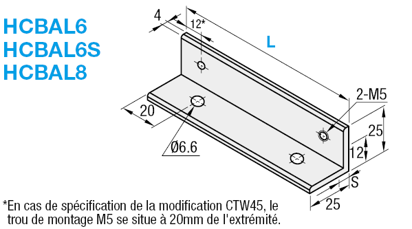 Supports pour fixation de panneaux - Type long en aluminium:Affichage d'image associés