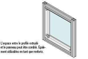 Supports pour fixation de panneaux - Type long en aluminium:Affichage d'image associés