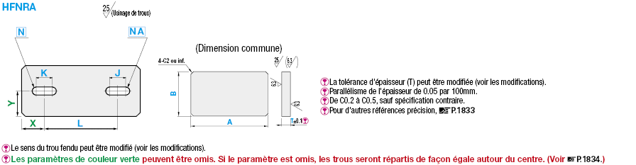 Plaques de montage meulées sur 6 surfaces, supports:Affichage d'image associés