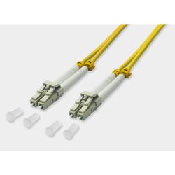 Câble de brassage duplex à fibre optique LC / LC 9 / 125µ OS2 - jaune 61955D-2.0M