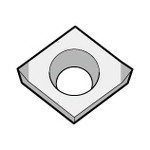 Forme diamant 80° / positif CBN diamant CCMW CCMW030104T00815SE-KBN525