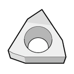 Type hexagonal, 80°, positif CBN WBGW080204S01035LSET-KBN25M
