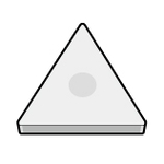 Triangle 60° positif (sans trou) CBN TPGN160304T00815SE-KBN510