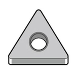 Triangle 60° négatif avec trou TNMG1604○○MQ "finition intermédiaire", acier inoxydable / alliage résistant à la chaleur