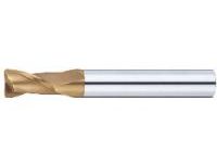 TSC series carbide radius end mill, 2-flute / 1.5D Flute Length (stub) model TSC-CR-EM2B10-R0.7