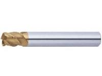 TSC Series Carbide Radius End Mill (for Shrinkage Fitting / Radius (R) Accuracy ±5 UM), for High-Hardness Steel Machining, 4-Flute, 45° Spiral / Stub Model