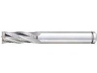 Powdered High-Speed Steel Roughing End Mill, Short, Center Cut / Non-Coated Model PM-RFPS7