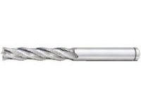 Powdered High-Speed Steel Roughing End Mill, Long, Center Cut / Non-Coated Model PM-RFPL10