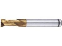 AS Coated Powdered High-Speed Steel Square End Mill, 2-Flute, Short ASPM-EM2S32