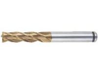 AS Coated Powdered High-Speed Steel Square End Mill, 4-Flute, Regular ASPM-EM4R14
