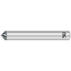 Fraise cloche à denture hélicoïdale, 2 cannelures (pour alliages de cuivre et d'aluminium) CA-SCC CA-SCC-0.8X45X3