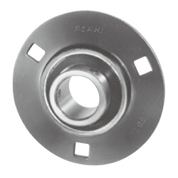 Palier à bride ronde à tôle d'acier, type à alésage cylindrique avec vis de serrage, type BPF CUCF