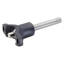 Ball lock pins with T-Handle, Stainless Steel 1.4542 113.8-10-30