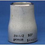Raccords de tuyaux soudés en bout, réducteur de tuyau en acier (concentrique et excentrique), tuyau blanc JIS(NBG)-R(C)-FSGP-2BX11/4B