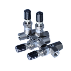Micro-vanne à pointeau (vanne de réglage de débit) type de précision série FMNV1 FMNV1-LT-T1-V-N2