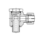 Raccord non évasé pour raccord antivibration, tuyau en acier de type NE - coude à goujon (type B)