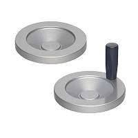 Poignée à manivelle, aluminium, type disque (NDA, DA)