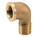 Coude mâle-femelle en bronze industriel pour joint de tuyau de bouche d'incendie pour tuyau, joint et matériau secondaire de tuyauterie M148MGN-25
