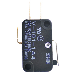 Petits interrupteurs de base / Forme V V-104-1A4