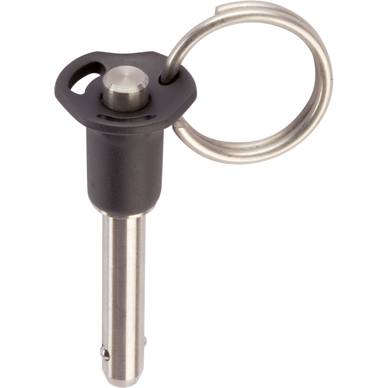 Quick Release Pin with Button Handle, single acting - according to NASM / MS 17984