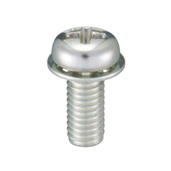 Vis mécaniques à tête cylindrique à empreinte cruciforme avec rondelle à dentelure intérieure intégrée (rondelle à dentelure intérieure) CSPPNLI2-STN-M4-6
