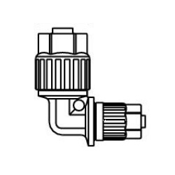 Raccords en fluoropolymère / Raccords de tuyauterie en fluoropolymère / Série LQ3 / Raccord avec réducteur / Taille métrique