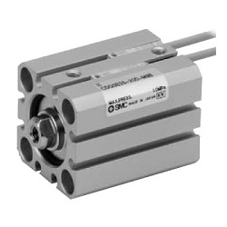 Vérins minces compacts standards, double effet, simple tige, compatibles piles rechargeables Série 25 A-CQS