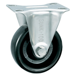 Roulette sur support avec roue en résine résistante à la chaleur en acier inoxydable sans butée (K-1580K)