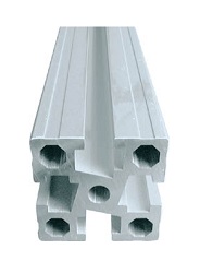 Profilé extrudé en aluminium (M6 / pour charges moyennes) 30 × 30