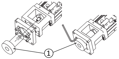 Utilisation de l’outil de centrage de l’adaptateur moteur (1)