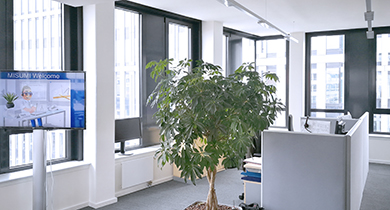 Nos bureaux au siège de MISUMI à Francfort-sur-le-Main