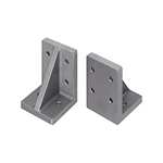 Équerres - Aluminium/acier inoxydable, dimensions standard, sans trou