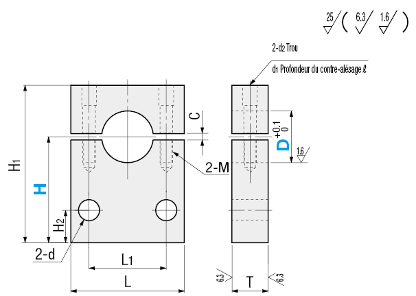 Supports d'arbre - À montage latéral, type à fente:Affichage d'image associés