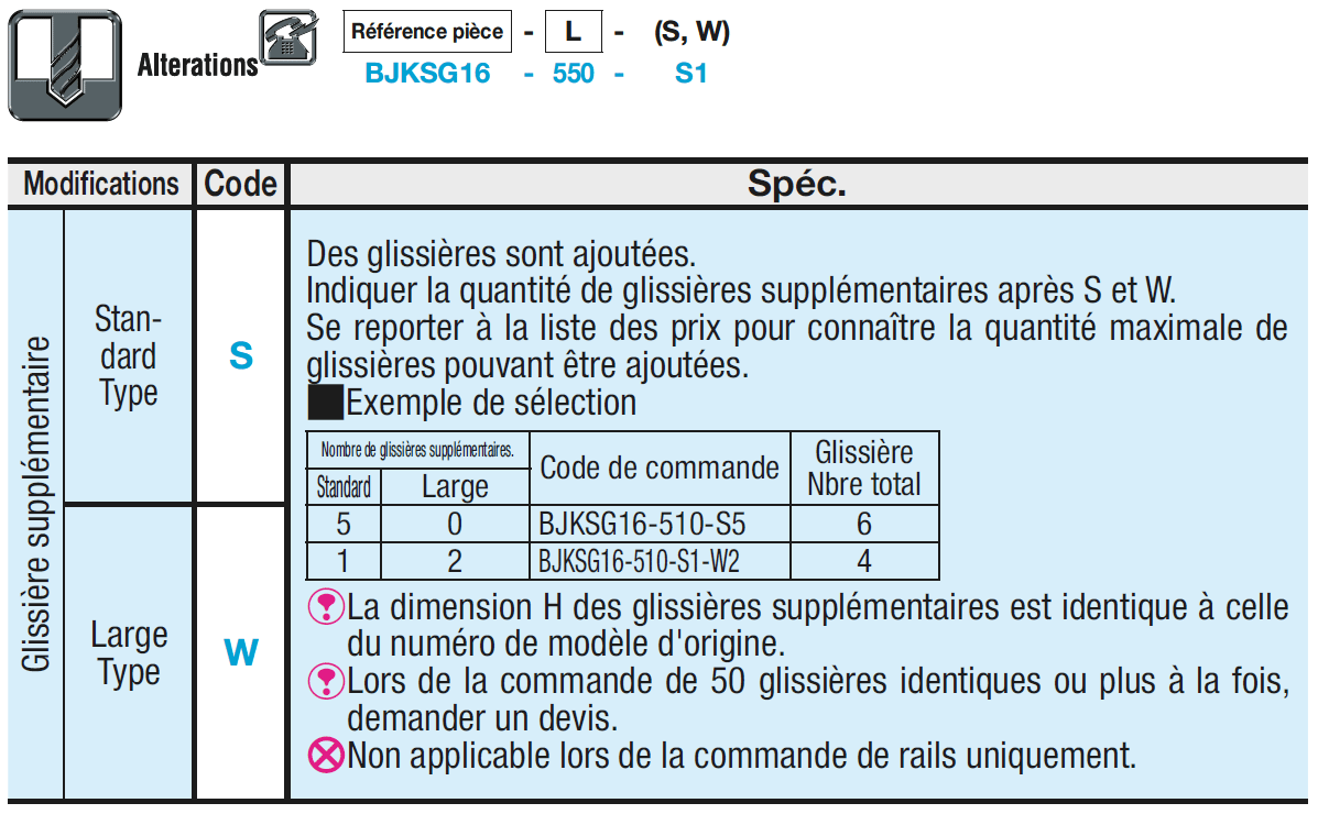 Guides linéaires simplifiés - Acier, avec galets à billes:Affichage d'image associés