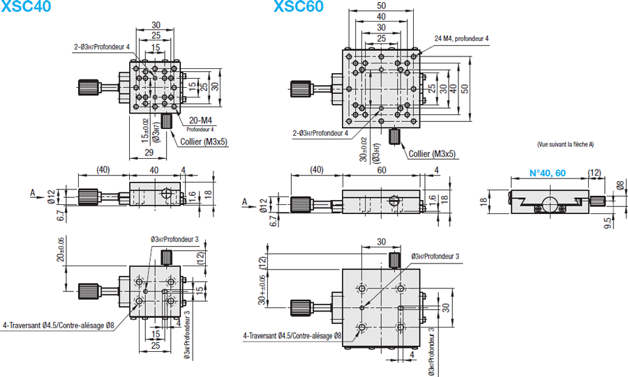 [Haute précision] Table en X - Queue d'aronde carrée - Standard:Affichage d'image associés