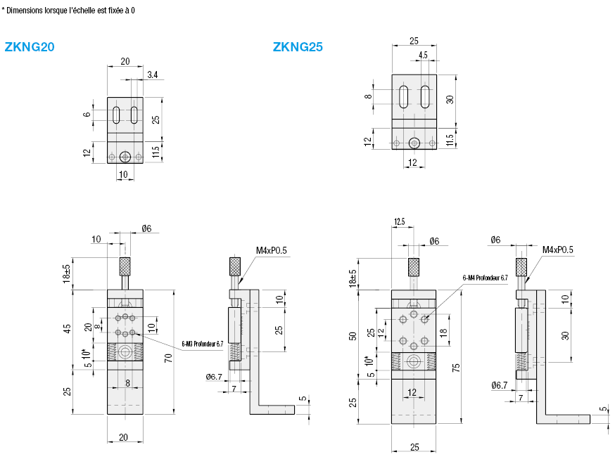 [Réglages simplifiés] Table en Z - vis de poussée:Affichage d'image associés