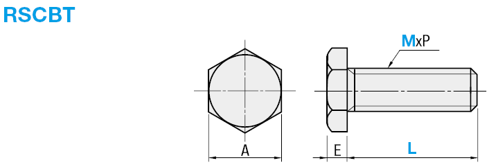 Vis à tête hexagonale / tête plate / acier inoxydable / HXNELH de SUNCO