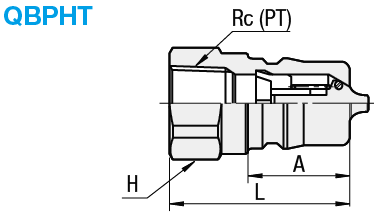 Connecteurs rapides - Bouchon, taraudage, soupape à haute pression (Type 210):Affichage d'image associés