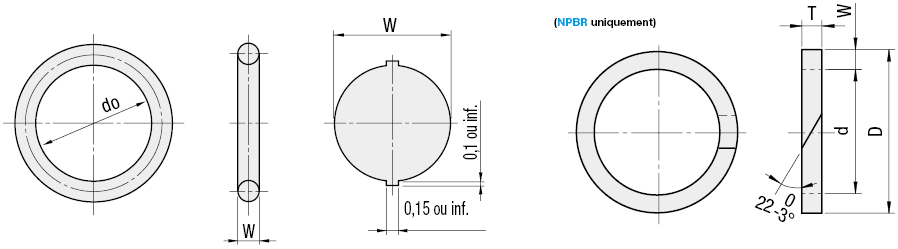 Joint de montre 41 X 0,9 mm étanchéité torique